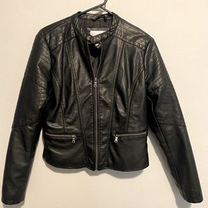 Faux Leather Jacket
